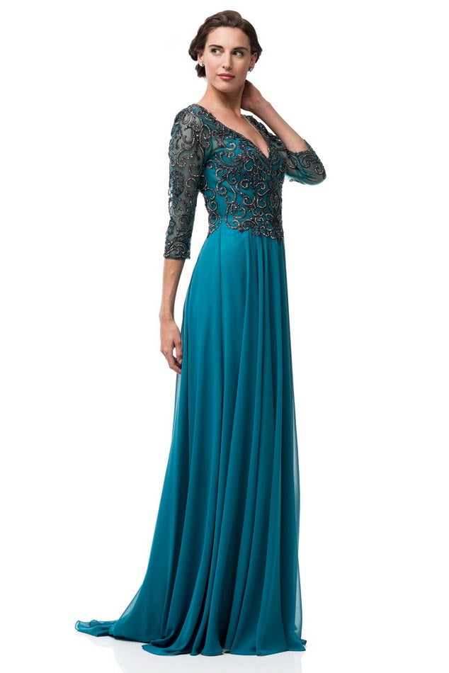 Long evening gown Chiffon ...